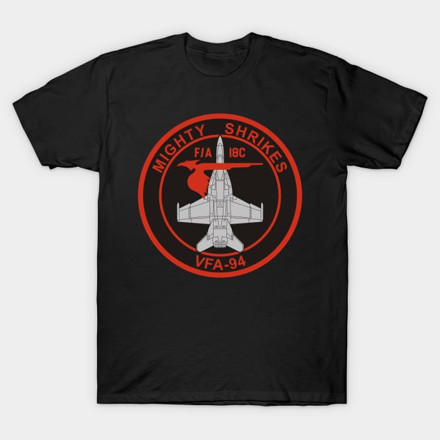 VFA-94 Mighty Shrikes - F/A-18 T-Shirt by MBK